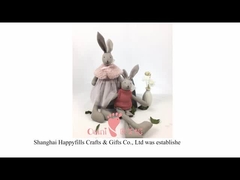 Baumwollweiches Plüsch-Spielzeug 100% 23cm organisches weiches Grey Bear Toy Earth Friendly